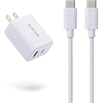 Amazon | エレコム 充電器 20W 2ポート USB-C USB-A USB PD対応 急速